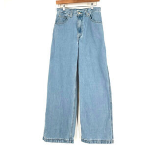 Levi's Cinch Baggy Wide Leg Carpenter Jeans Womens 27 Y2K 90s Utility Lightwash